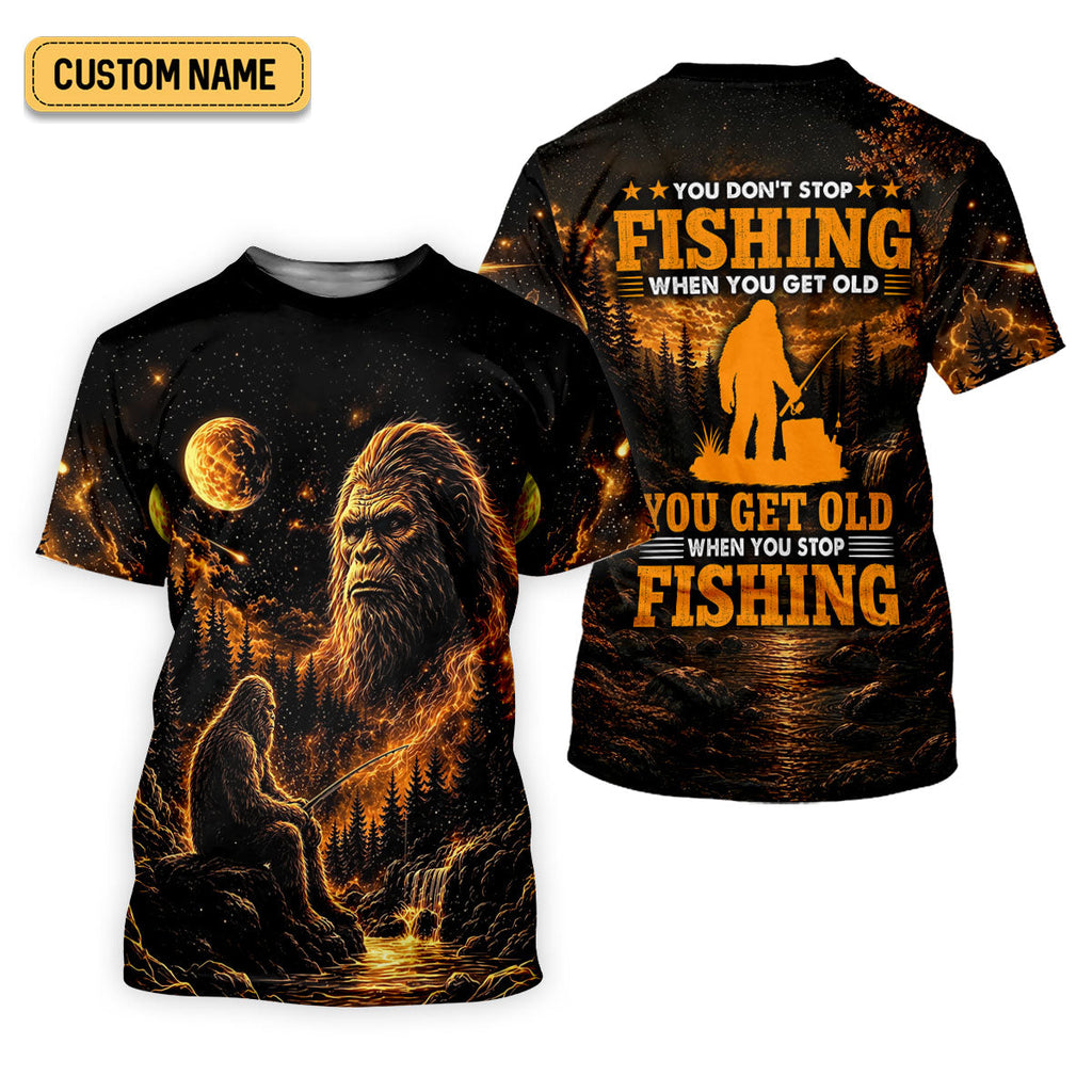 You Don't Stop Fishing When You Get Old UPF Shirt, Fishing Shirts, Womens Fishing Apparel