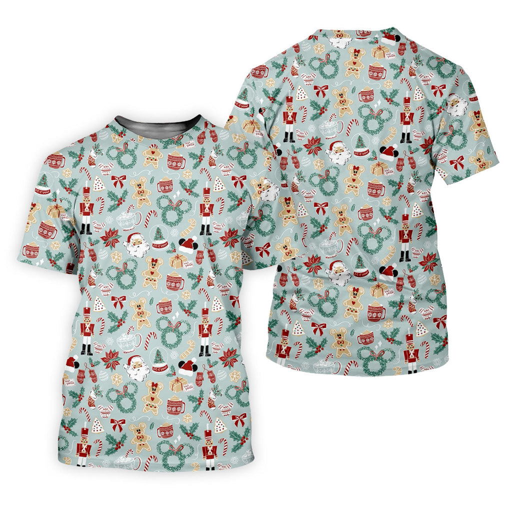 Cute Cartoon Christmas Sweets Golf Tops For Men, Christmas Golf Shirt, Polo Shirts For Men, Golf Gift For Men