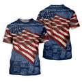 Patriotic American Flag Declaration Of Independence 4th Of July Navy Golf Shirt, 250th Anniversary Ladies Golf Shirts