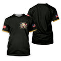 Bald Eagle American Flag 250 Years Black Golf Shirt, Patriotic 4th Of July Golf Shirts For Men