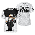 The Golf Father Golf Man Golf Ball Pattern Funny Golf Shirts, Father's Day Golf Shirt, Golf Gift For Dad