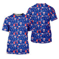 The Bisons Cool Buffalo Blue And Red Sport Polo, American Football League Gift Ideas For Football Fans
