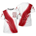 Red Friday Faith Cross Red White Gradient Patriotic Golf Shirt, 250 Years Polo Shirts For Men