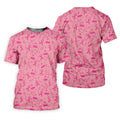 Awareness Ribbon Light Pink Golf Shirt, Cancer Awareness Shirt, Ladies Golf Shirts, Golfing Apparel