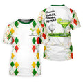 Swing Swear Drink Repeat Margarita Cocktail Cinco De Mayo Celebration Fiesta Themed Golf Shirts For Men