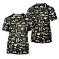 Born To Play Golf Let's Par Tee Black Golf Shirt, Men's Funny Golf Shirts, Golf Shirts For Men, Polo For Men