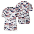 Hawaiian American Golf Tops For Men, 250th Anniversary Patriotic Golf Shirt, Polo Shirts For Men