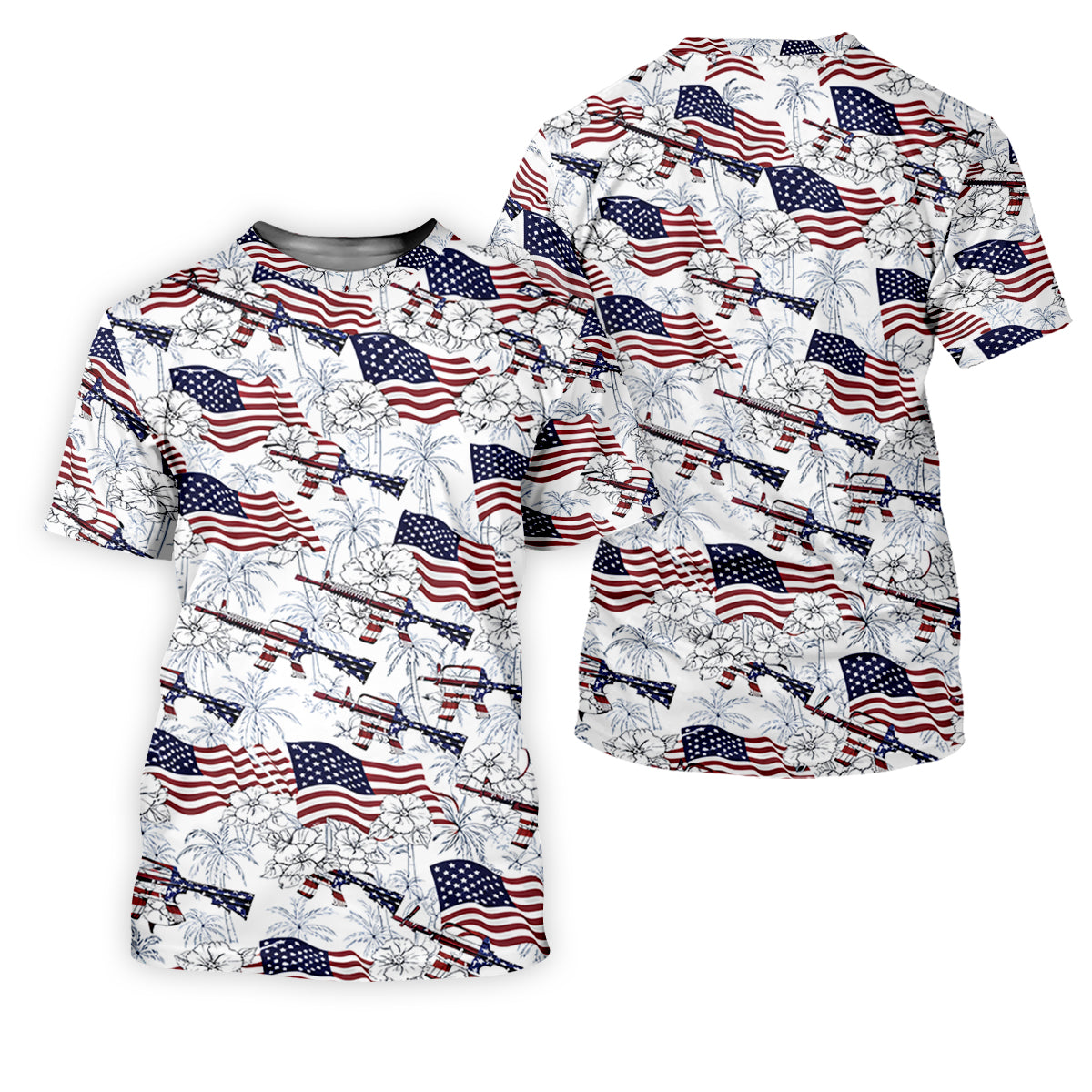 Hawaiian American Golf Tops For Men, 250th Anniversary Patriotic Golf Shirt, Polo Shirts For Men