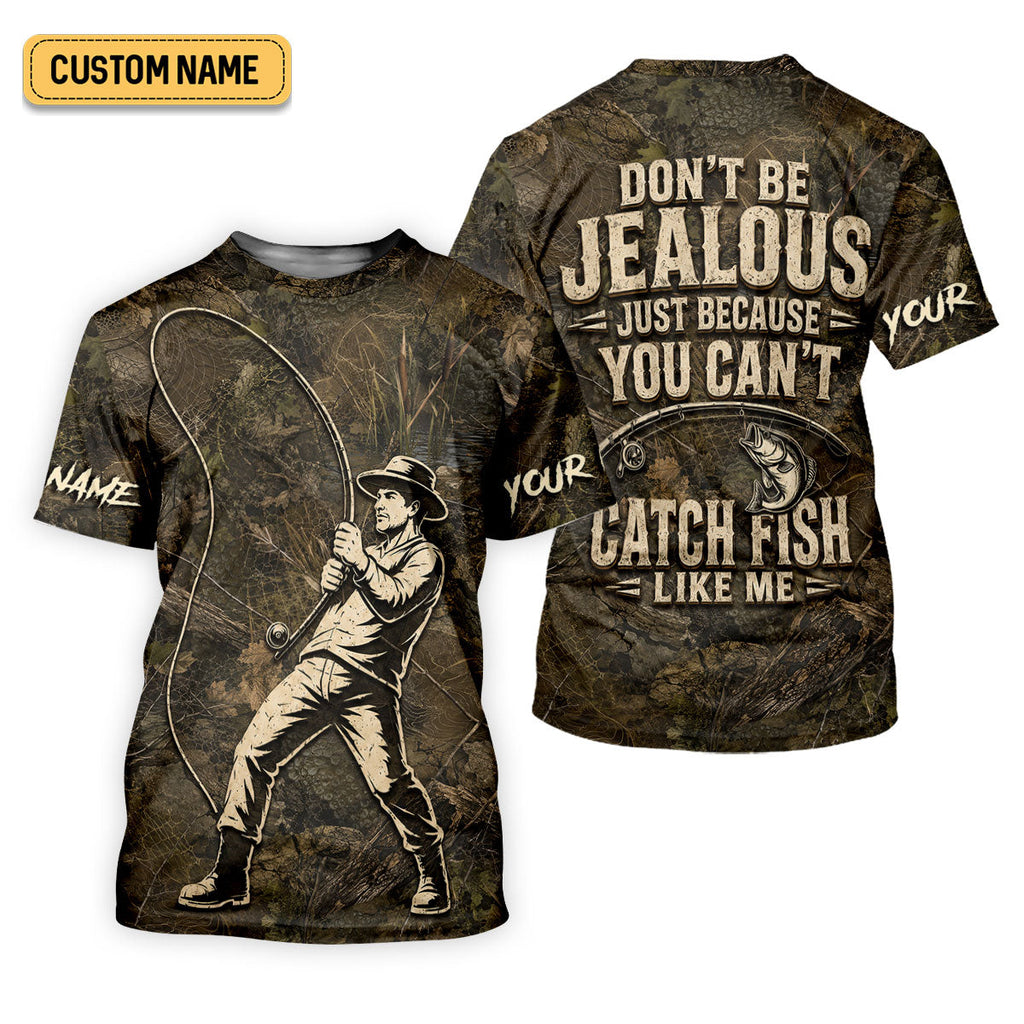 Dont Be Jealous You Cant Catch Fish Like Me UPF Shirt, Fishing Shirts For Men, Fishing Apparel