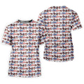 Funny Bigfoot Golf Pose Patriotic 4th Of July White Golf Shirt, 250 Years Golf Shirts For Men