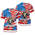 Bigfreedom Red White Blue Patriotic Bigfoot 4th Of July Golf Shirt, 250 Years Golf Shirts For Men