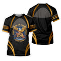 250 Years Anniversary Bald Eagle US Flag Patriotic Golf Shirt, 4th Of July Golf Shirts For Men