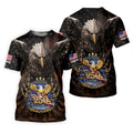 250 Years Fierce Eagle American Flag Retro Golf Shirt, Patriotic 4th Of July Golf Shirts For Men