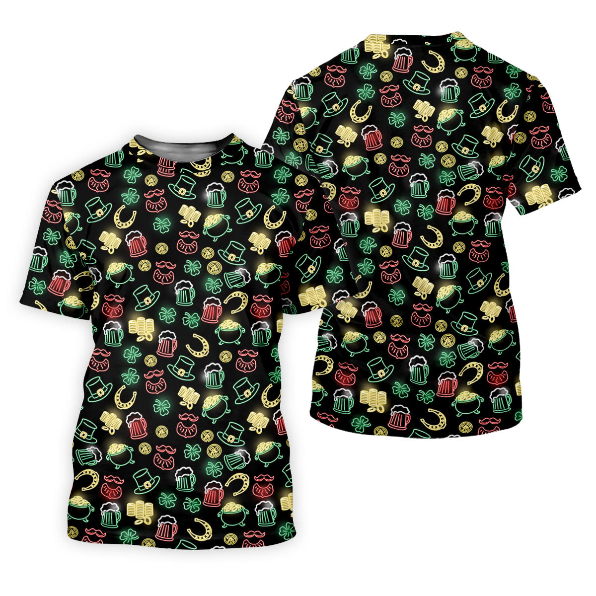 Leprechaun Hats Gold Coins Pot St Patrick's Day Shamrock Golf Shirt, Polo Shirts For Men, Golf Shirts For Men