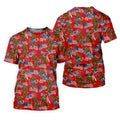 US Flag Pattern 250 Years Bigfoot Golf Shirt, Patriotic 4th Of July Golf Shirts For Men