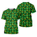 Four Leaf Clovers Golden Horseshoes St Patrick's Day Golf Shirt, Polo Shirts For Men, Golf Shirts For Men