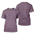 Mardi Gras Theme Green Purple Gold Fleur De Lis Pattern Golf Tops For Men, Golf Gift For Men