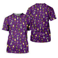 Mardi Gras Wine Glass Beaded Garland Fleur De Lis Purple Golf Shirt, Polo ShirtFor Men, Golf Shirts For Men