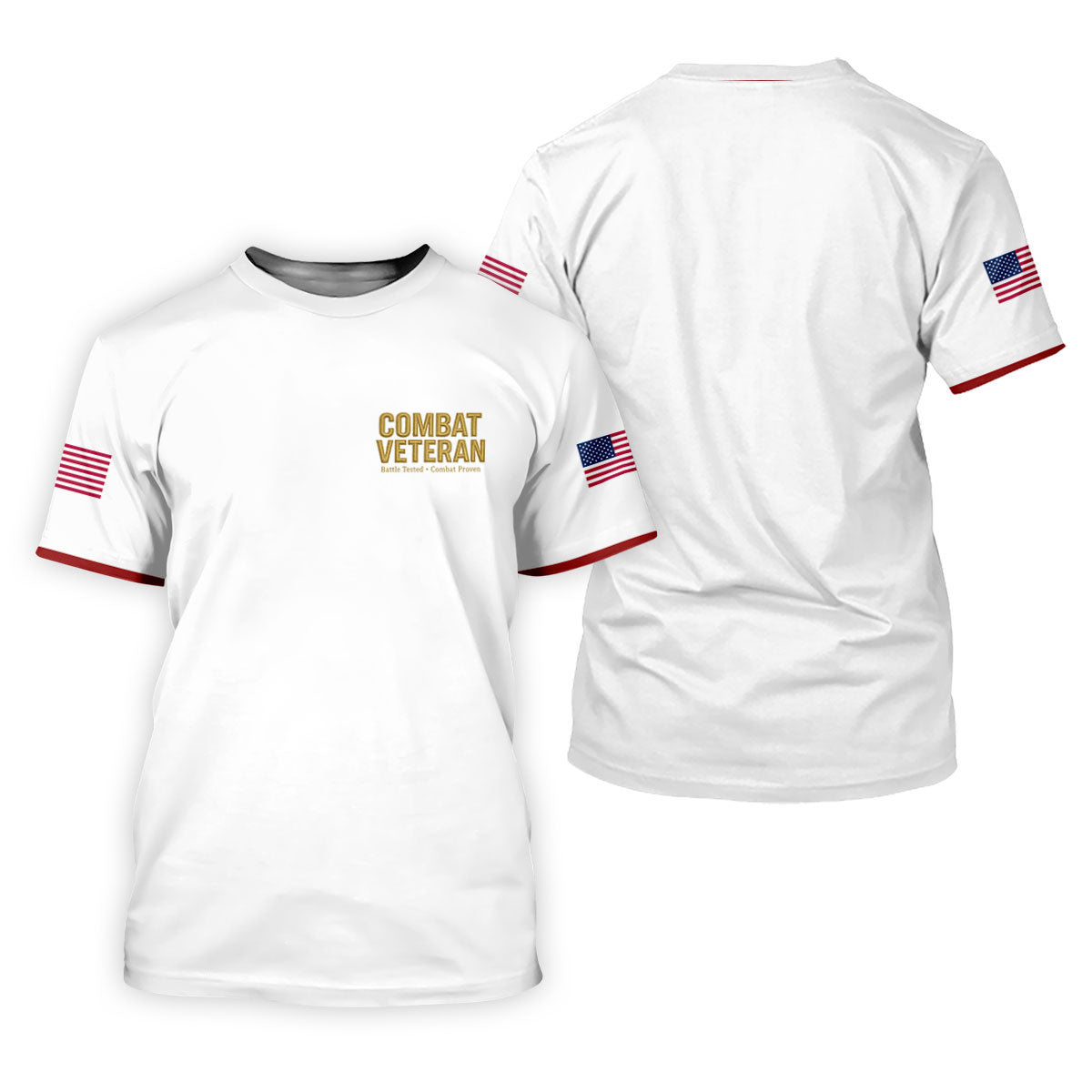 Combat Veteran 250 Years Patriotic Golf Shirt, Golf Shirts For Men, 4th Of July Golf Shirt