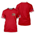 Liberty Faith Strength Faith Cross USA 250 Red Golf Shirt, 4th Of July Golf Shirts For Men