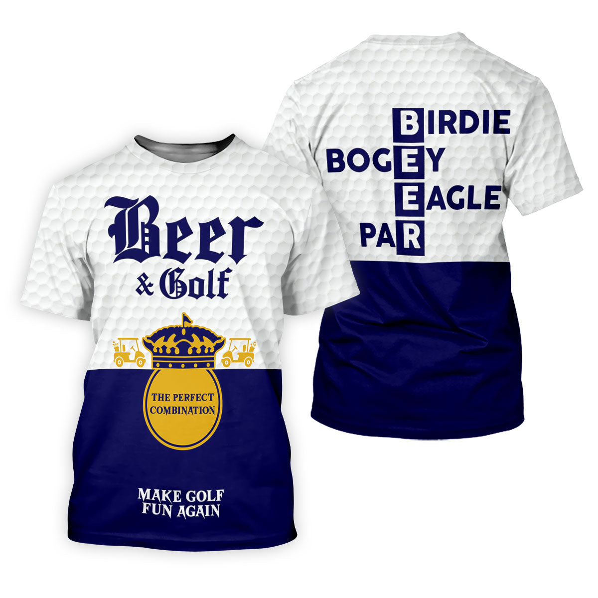 Beer And Golf The Perfect Combination Golf Tops For Men, Golf Shirts For Men, Polo Shirts For Men