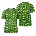 Reindeer Christmas Green Golf Shirt, Christmas Golf Shirt, Polo Shirts For Men, Golf Shirts For Men