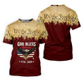 We The People God Bless America Patriotic Golf Shirt, 250 Years 4th Of July Golf Shirts For Men