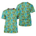 Tropical Cocktail Summer Vibe Retro Golf Shirt, Golf Tops For Men, Polo Shirts For Men, Golf Shirts For Men