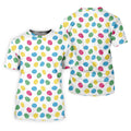 Colorful Easter Eggs White Golf Shirt, Cute Golf Outfit, Polo Shirts For Men, Golf Shirts For Men