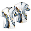 Abstract Line Art Retro Golf Shirt, Golf Shirts For Men, Polo Shirts For Men, Golf Gift For Men