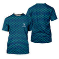 Three Leaf Clover Seamless Pattern St Patrick's Day Golf Shirt, Polo Shirts For Men, Golf Shirts For Men