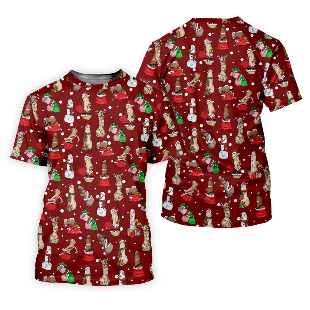 Naughty Santa Hat Christmas Polo Shirts, Unique Gift For Golfer, Polo Shirts For Men, Golf Gift For Men