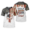 Golf Saved Me From Being A Pornstar Funny Golf Shirt, 250 Years Patriotic 4th Of July Golf Shirts For Men