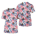 Patriotic T-Rex Bigfoot Hawaiian Floral Golf Shirt, 250 Years 4th Of July Golf Shirts For Men