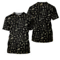 Festive Christmas Golden Pattern Men's Golf Polo Shirts, Christmas Golf Shirt, Golf Gift For Men