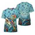 Skeleton Riding Shark Patriotic Golf Shirt, 4th Of July Golf Shirt, 250 Years Polo Shirts For Men