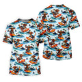 Funny Dachshund Surfing Beach Hawaiian Golf Shirt, Summer Vibe Golf Shirts For Men