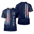 We The People 250 Years Navy Vintage Golf Shirt, Patriotic 4th Of July Golf Shirts For Men