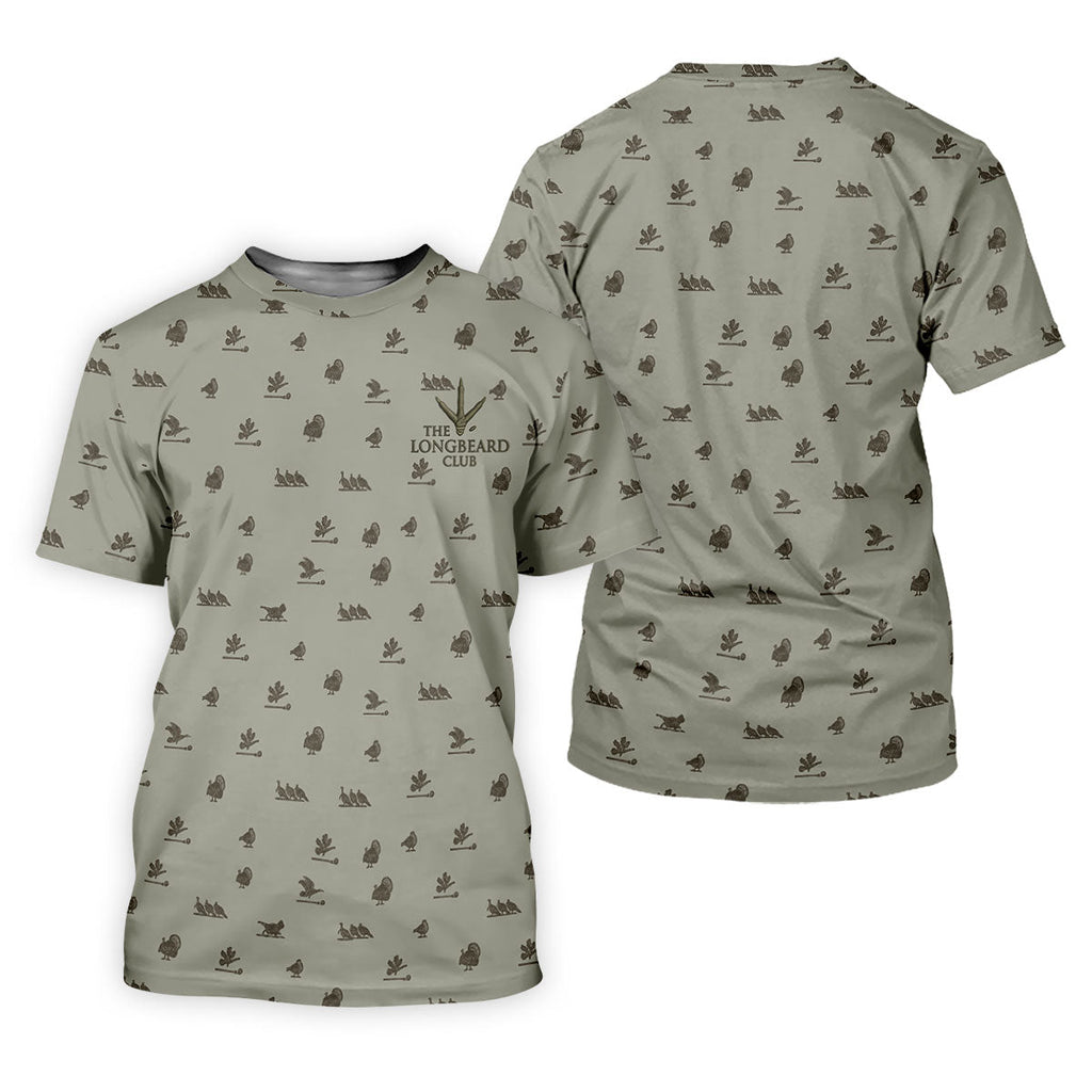 The Longbeard Club Turkey Hunting Father's Day Golf Shirt, Dad Golf Shirt, Golf Gift For Dad