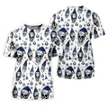 Vintage Skull Christmas Golf Shirt, White Polo Shirt Mens, Cool Golf Gift, Golf Shirts For Men
