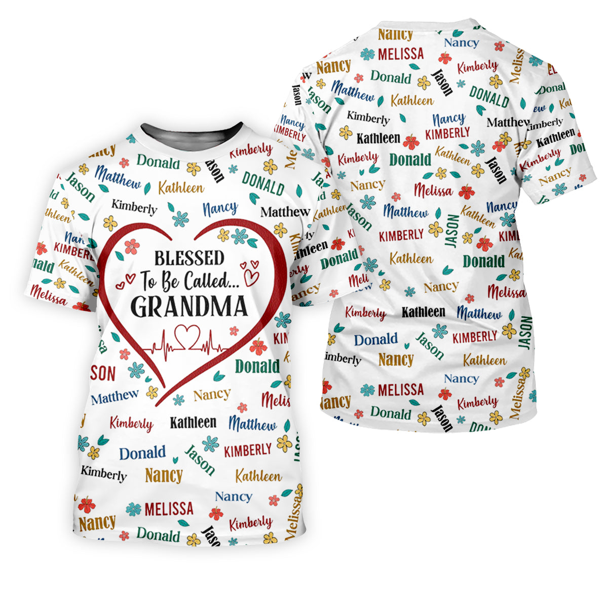 Blessed To Be Call Grandma Custom Name Golf Tops For Men, Cute Golf Outfit, Polo Shirts For Men, Golf Gift For Men
