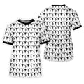 Longhorn Cow Skull Western Theme White Golf Tops For Men, Polo Shirts For Men, Golf Shirts For Men