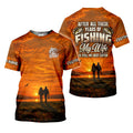 My Wife Is Still My Best Catch Sunset Fishing UPF Shirt, Mens Fishing Shirt, Bass Fishing Shirt