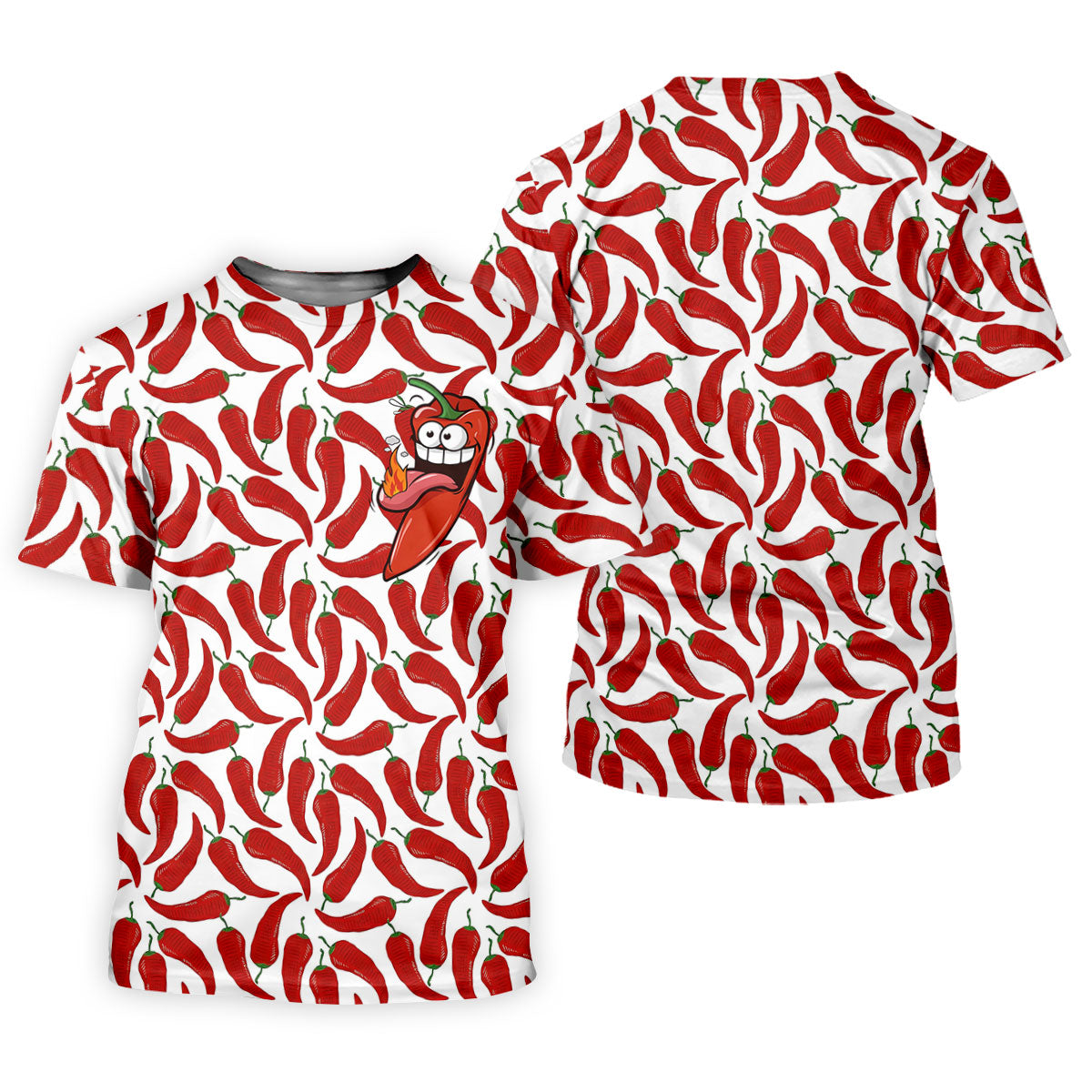 Spicy Hot Pepper Cinco De Mayo Celebration Fiesta Themed Golf Tops For Men, Golf Shirts For Men
