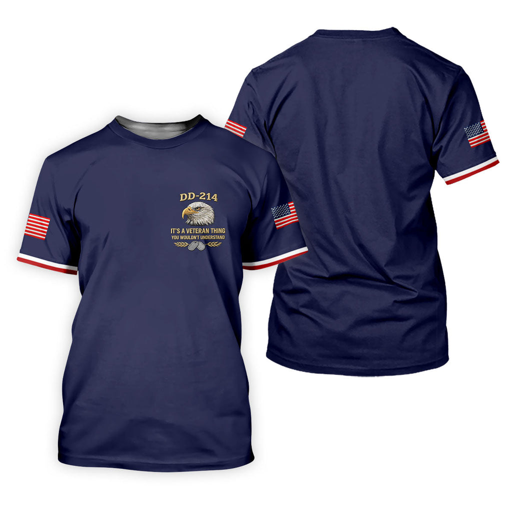 DD 214 Veteran Memorial Patriotic 4th Of July Golf Shirt, 250 Years Polo Shirts For Men