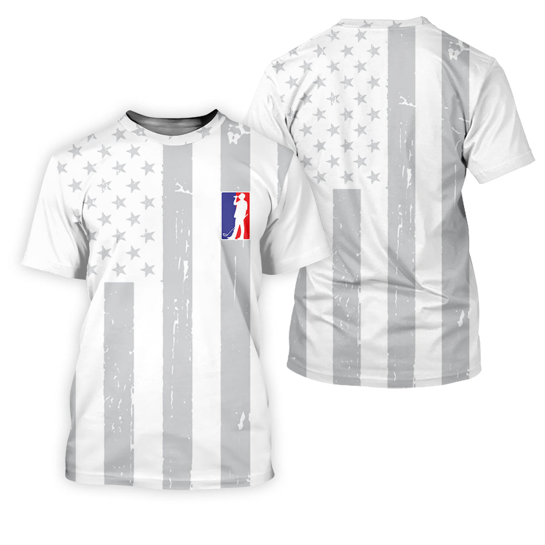 The Game Of Golf American Flag Patriot Golf Tops For Men, Polo Shirts For Men, Golf Shirts For Men