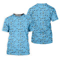 Dad Life Doodle Pattern Funny Golf Shirts, Father's Day Golf Shirt, Golf Gift For Dad