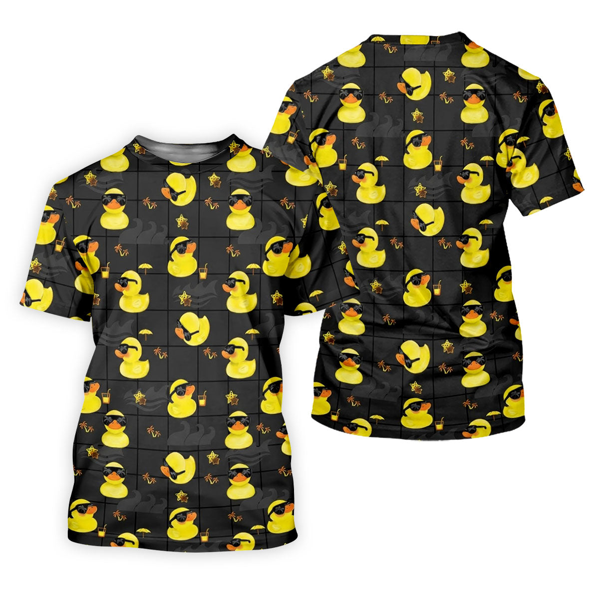 Yellow Rubber Duck Men's Funny Golf Shirts, Black Golf Shirt, Polo Shirts For Men, Golf Shirts For Men