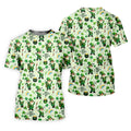 Happy St Patrick's Day Gnomes Shamrock Golf Shirt, Men's Funny Golf Shirts, Golf Shirts For Men