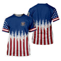 250 Years Of Liberty Distressed American Flag Golf Shirt, Patriotic 4th Of July Golf Shirts For Men